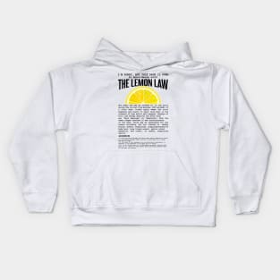 The Dating Lemon Law Kids Hoodie